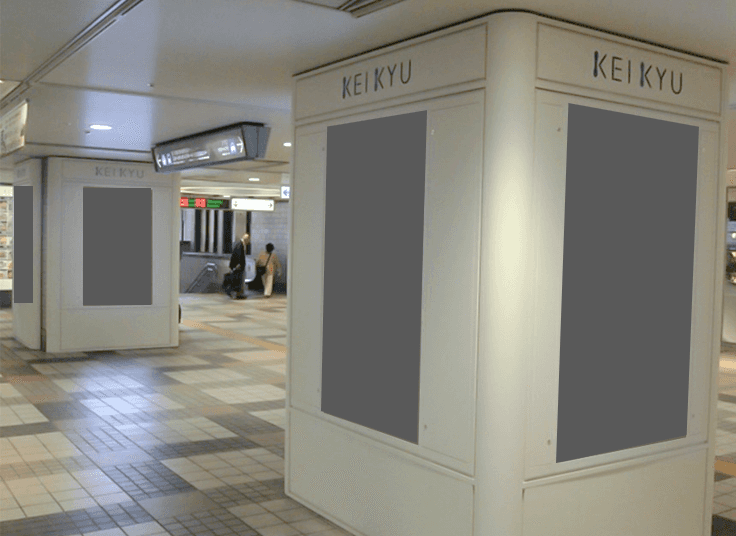 上大岡駅改札口前デジタルサイネージ9面セット